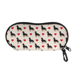 Love Rottweiler Pattern Print Glasses Case