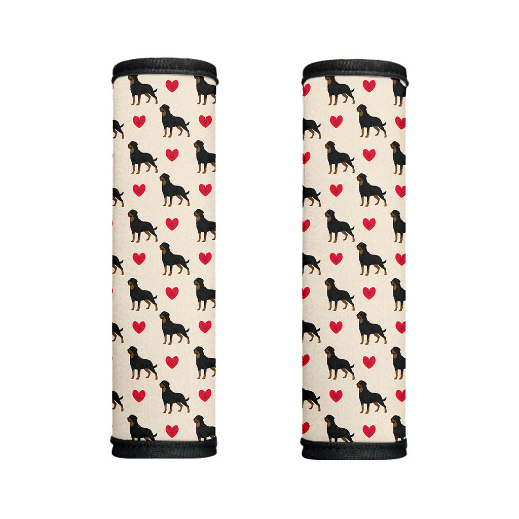 Love Rottweiler Pattern Print Handle Covers