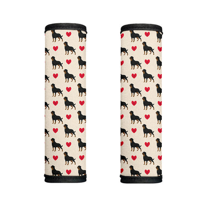 Love Rottweiler Pattern Print Handle Covers