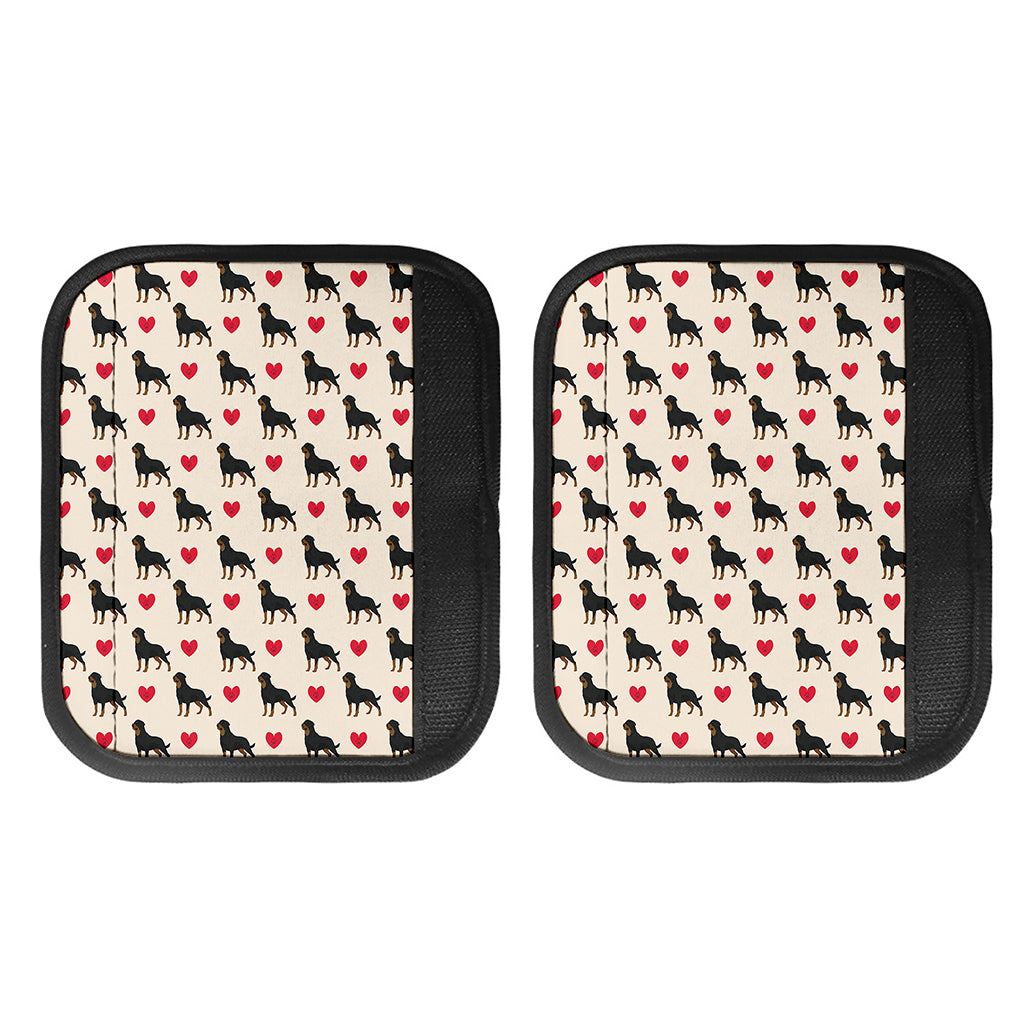 Love Rottweiler Pattern Print Handle Covers