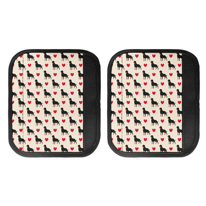 Love Rottweiler Pattern Print Handle Covers