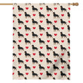 Love Rottweiler Pattern Print House Flag