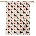 Love Rottweiler Pattern Print House Flag
