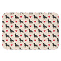 Love Rottweiler Pattern Print Indoor Door Mat