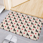Love Rottweiler Pattern Print Indoor Door Mat