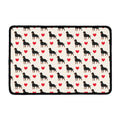 Love Rottweiler Pattern Print Kitchen Mat