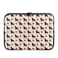 Love Rottweiler Pattern Print Laptop Sleeve