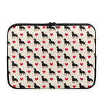 Love Rottweiler Pattern Print Laptop Sleeve