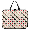 Love Rottweiler Pattern Print Laptop Sleeve With Handle