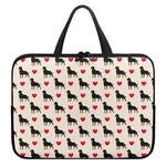 Love Rottweiler Pattern Print Laptop Sleeve With Handle