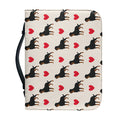 Love Rottweiler Pattern Print Leather Bible Cover