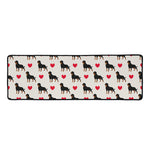 Love Rottweiler Pattern Print Long Kitchen Mat