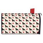 Love Rottweiler Pattern Print Mailbox Cover