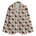 Love Rottweiler Pattern Print Men's Blazer