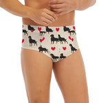 Love Rottweiler Pattern Print Men's Briefs