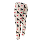 Love Rottweiler Pattern Print Men's Compression Pants