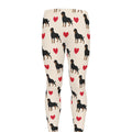 Love Rottweiler Pattern Print Men's Leggings
