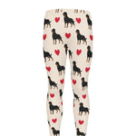 Love Rottweiler Pattern Print Men's leggings