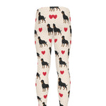 Love Rottweiler Pattern Print Men's leggings