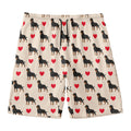 Love Rottweiler Pattern Print Men's Swim Trunks