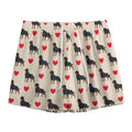 Love Rottweiler Pattern Print Mesh Shorts