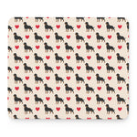 Love Rottweiler Pattern Print Mouse Pad