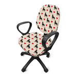 Love Rottweiler Pattern Print Office Chair Cover