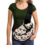 Love Rottweiler Pattern Print Pet Sling Carrier