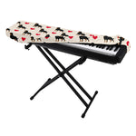 Love Rottweiler Pattern Print Piano Keyboard Cover