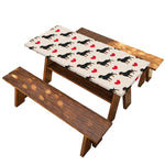 Love Rottweiler Pattern Print Picnic Table Cover