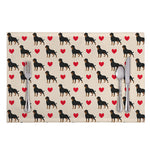 Love Rottweiler Pattern Print Placemat
