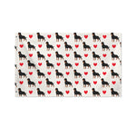 Love Rottweiler Pattern Print Polyester Flag
