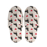 Love Rottweiler Pattern Print Slippers