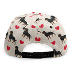 Love Rottweiler Pattern Print Snapback Cap