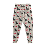Love Rottweiler Pattern Print Sweatpants
