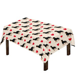 Love Rottweiler Pattern Print Tablecloth