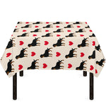 Love Rottweiler Pattern Print Tablecloth