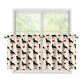 Love Rottweiler Pattern Print Tier Curtains