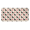 Love Rottweiler Pattern Print Towel