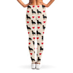 Love Rottweiler Pattern Print Women's Leggings