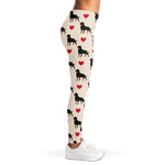 Love Rottweiler Pattern Print Women's Leggings