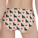 Love Rottweiler Pattern Print Women's Panties