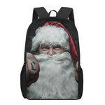 Love Xmas Santa Claus Print 17 Inch Backpack