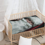 Love Xmas Santa Claus Print Baby Crib Sheet