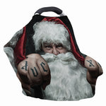 Love Xmas Santa Claus Print Baby Seat Cover