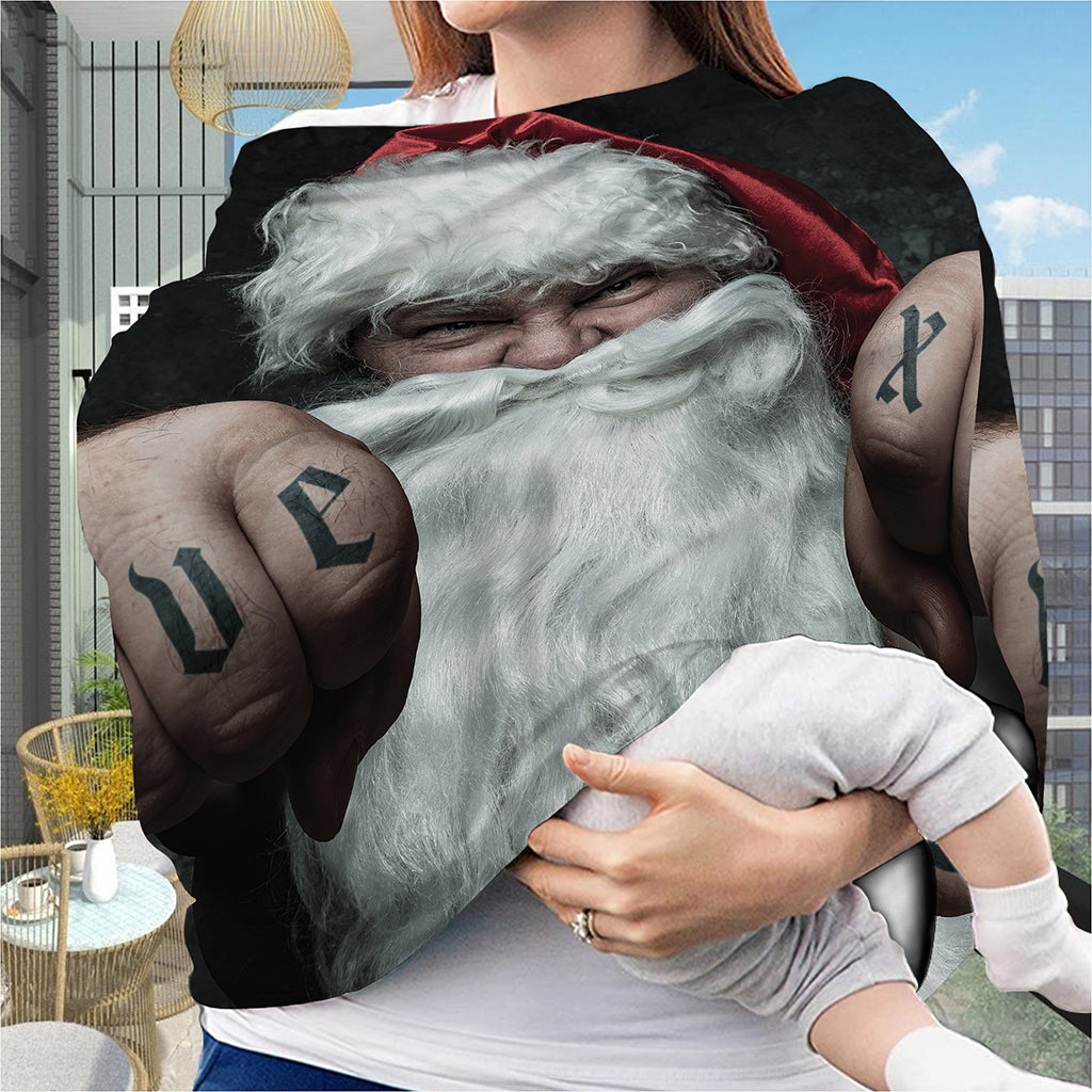 Love Xmas Santa Claus Print Baby Seat Cover
