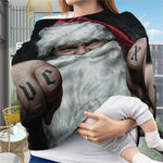 Love Xmas Santa Claus Print Baby Seat Cover