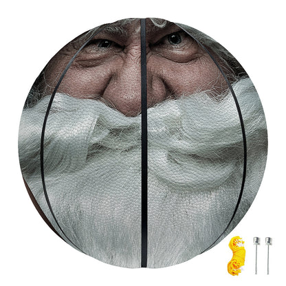 Love Xmas Santa Claus Print Basketball