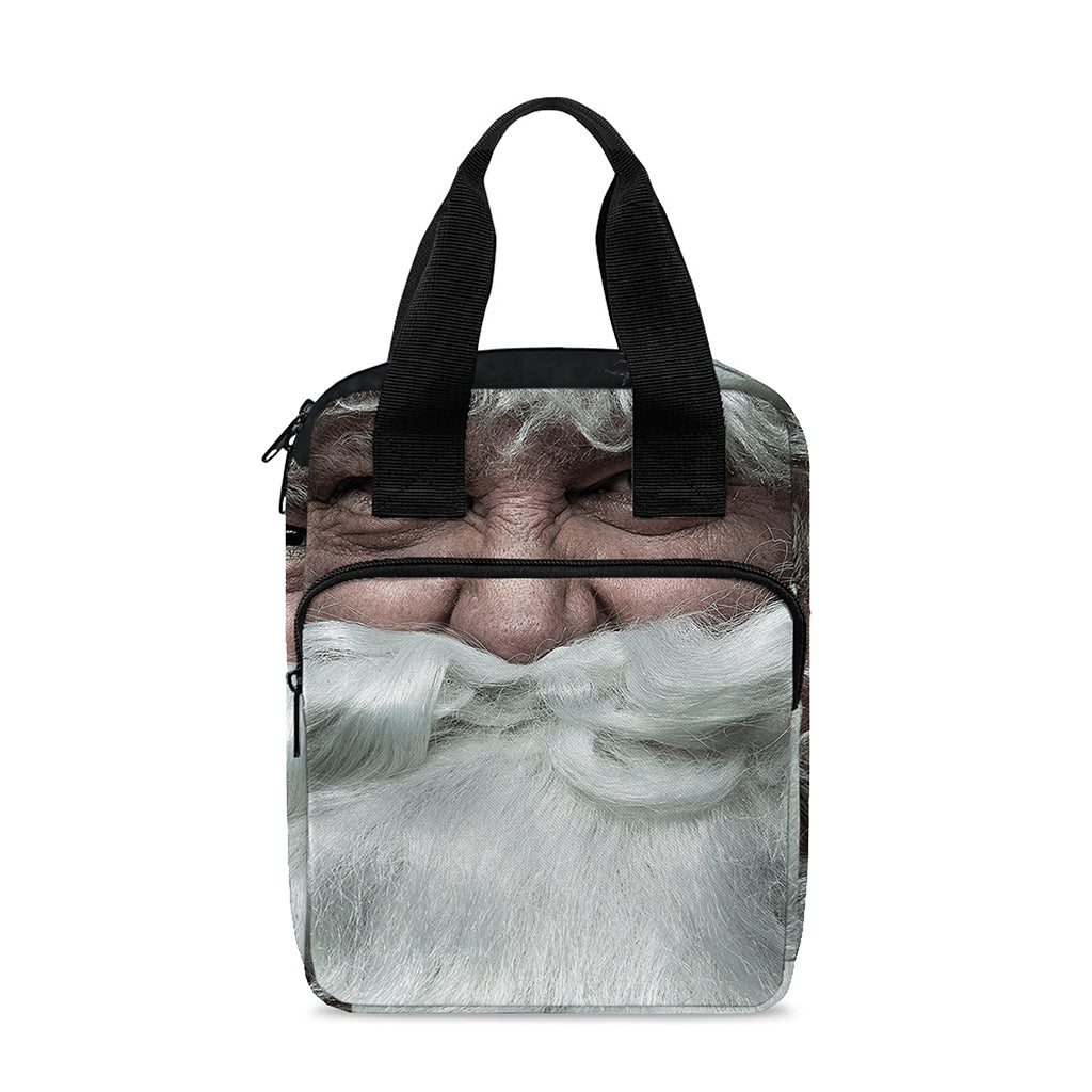 Love Xmas Santa Claus Print Bible Tote Bag