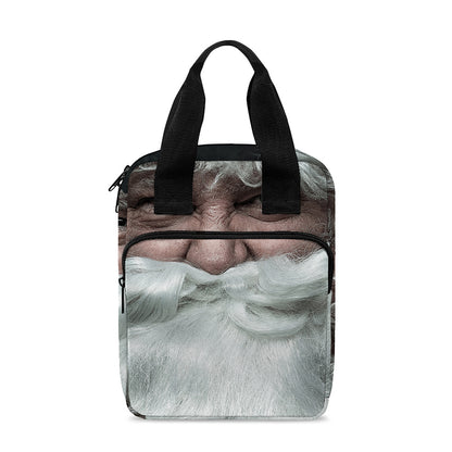 Love Xmas Santa Claus Print Bible Tote Bag